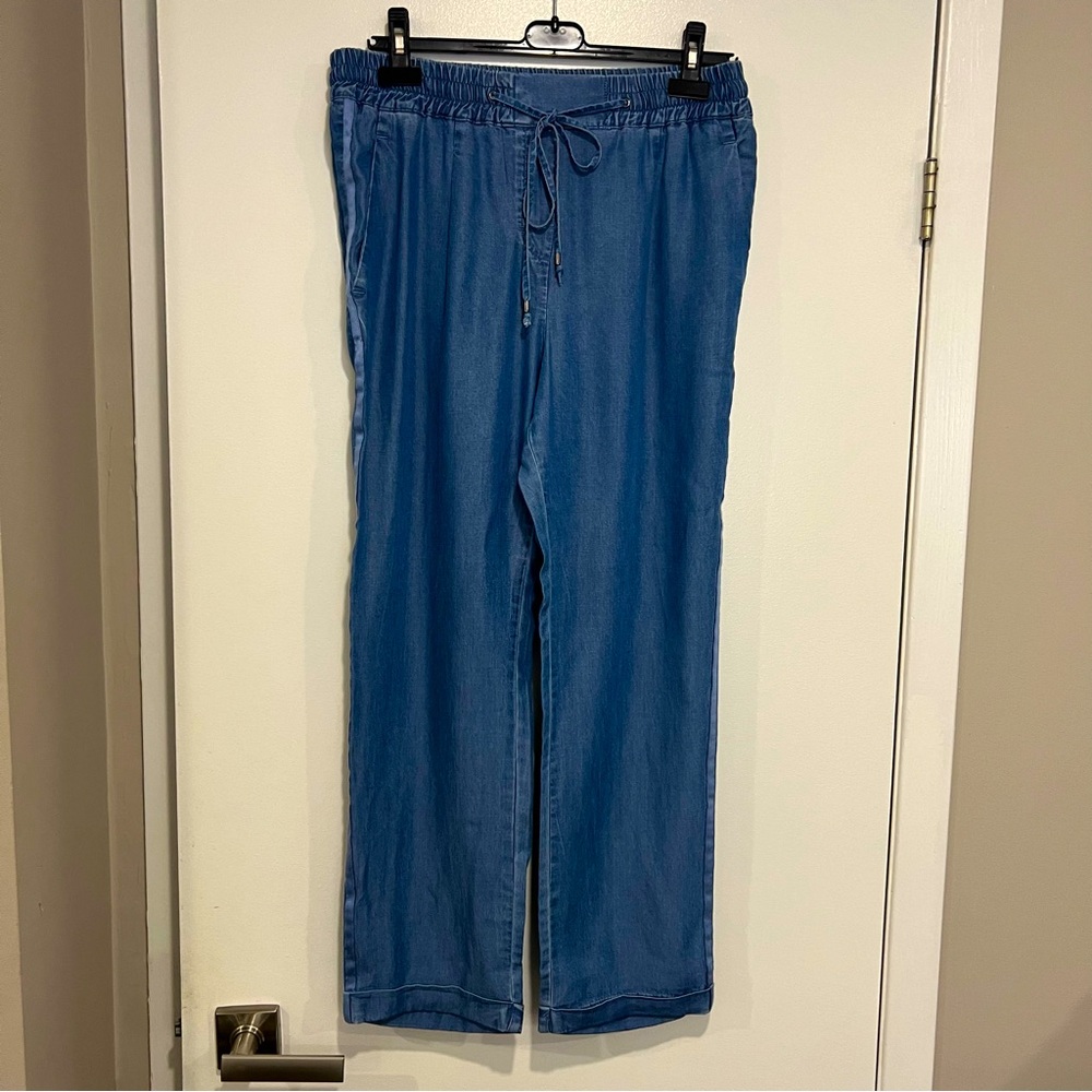 *NEW* Repeat Jeans - size 12 (XL) - Wide Leg, iridescent, Lightweight, Pleated